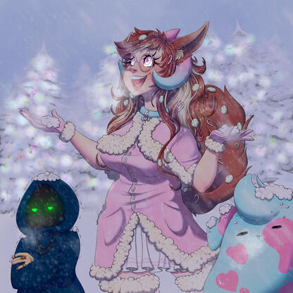 Half body, plus two, fully colour, full background